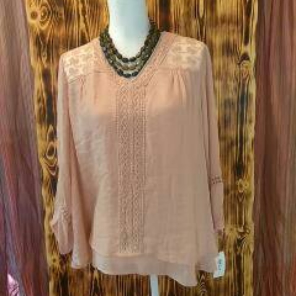 Style & Co Peasant Top (3/4 sleeve)